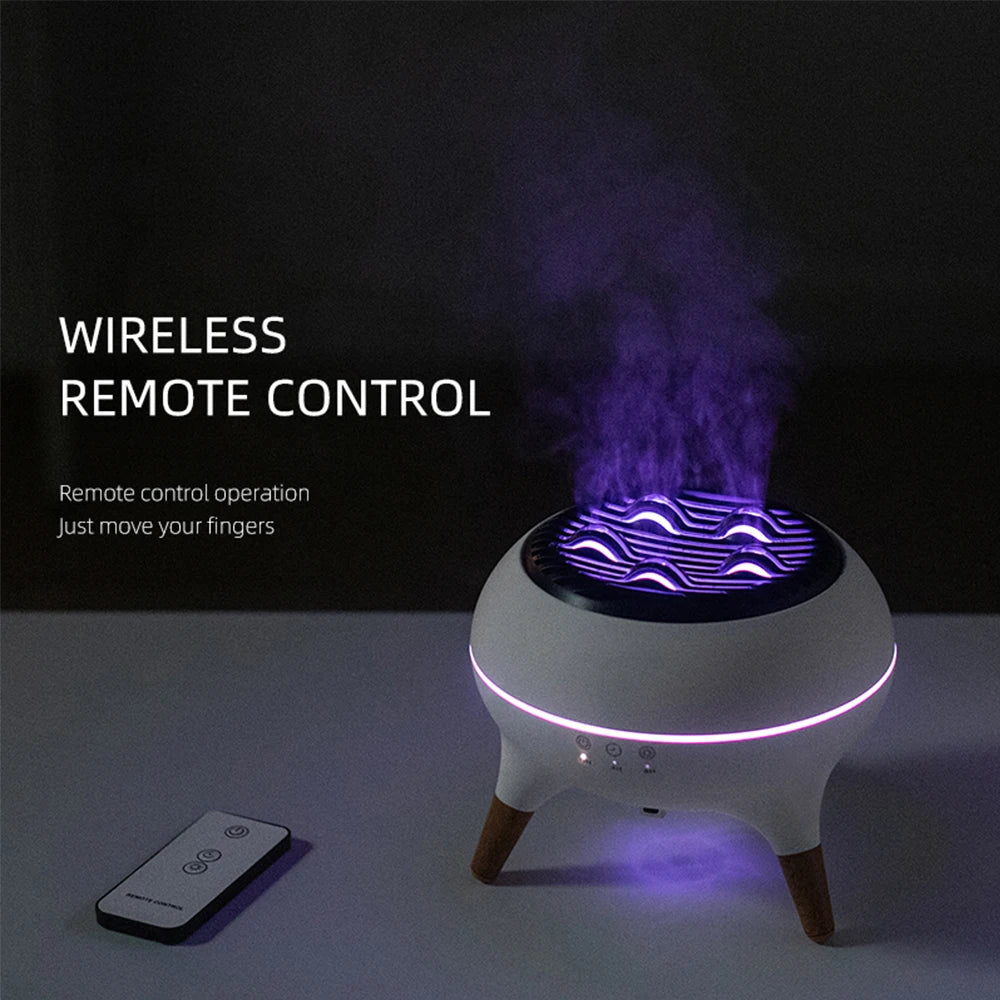 JellyGlow™ Flame Ultrasonic Aroma Humidifier - Hiigieia