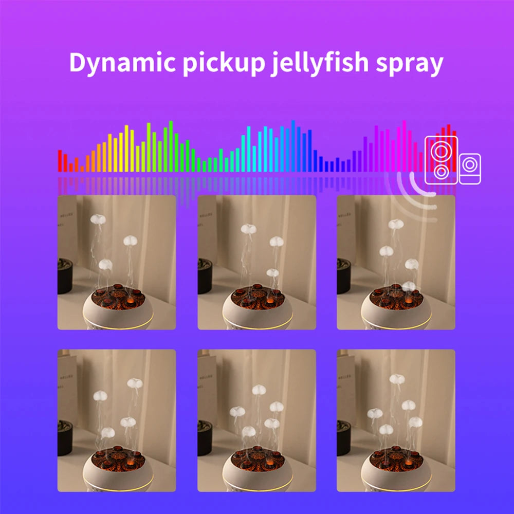 JellyGlow™ Flame Ultrasonic Aroma Humidifier - Hiigieia