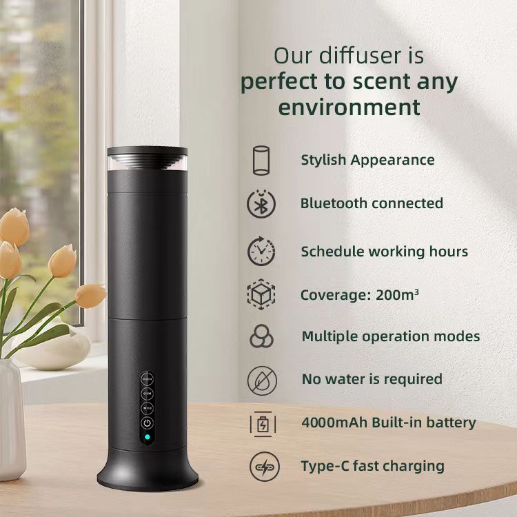 Pillar Diffuser for Pure, Silent Aromatherapy Inspired by breath itself. Our Pillar Diffuser uses cold-air misting to transform essential oils into a whisper of wellness—without heat, water, or noise. Aromatherapy Pillar Diffuser - Stylish Waterless Hiigi