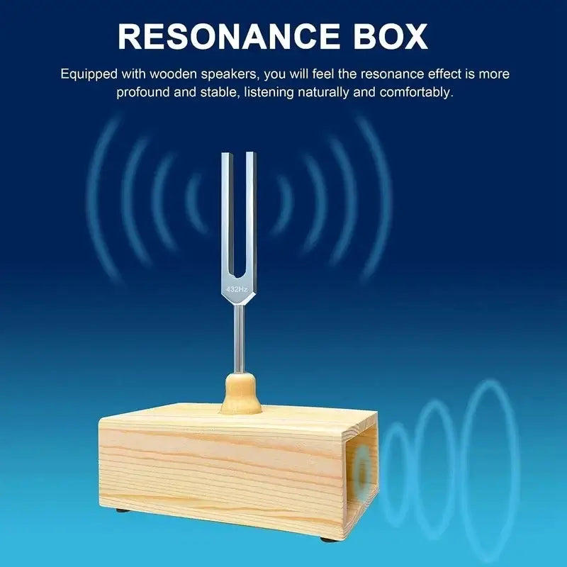 SoulTone™ Chakra Tuning Fork Set – 432Hz or 528Hz with Resonance Box - Hiigieia