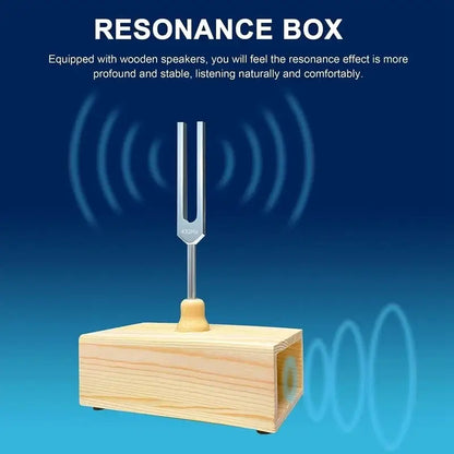 SoulTone™ Chakra Tuning Fork Set – 432Hz or 528Hz with Resonance Box - Hiigieia