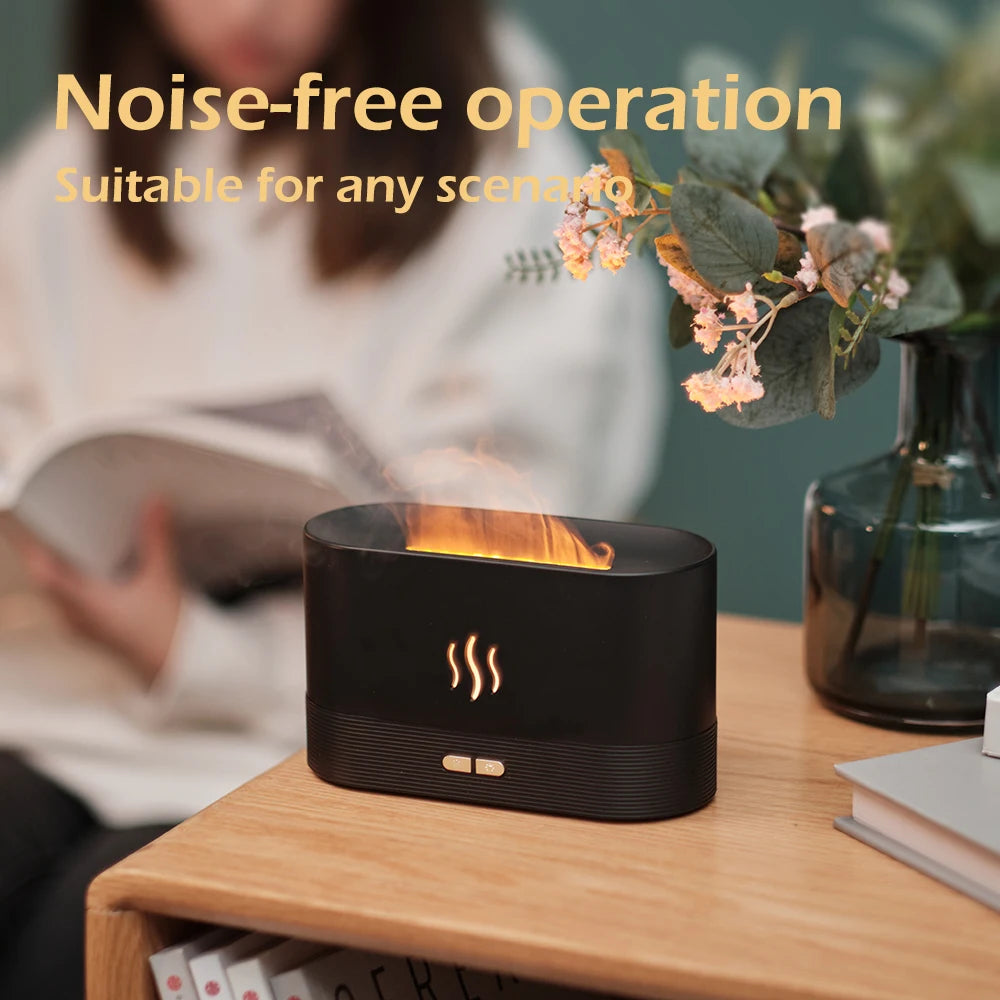 FlameGlow™ Ultrasonic Aroma Humidifier - Hiigieia