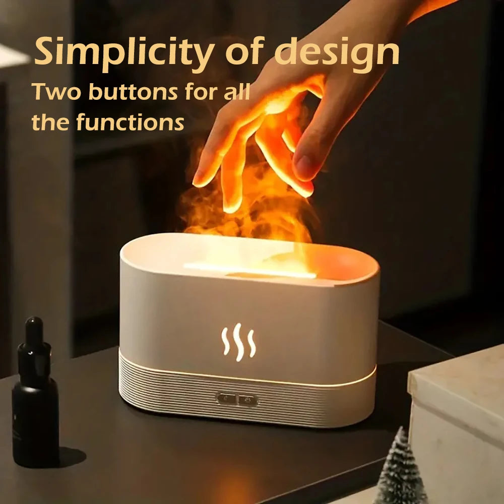 FlameGlow™ Ultrasonic Aroma Humidifier - Hiigieia