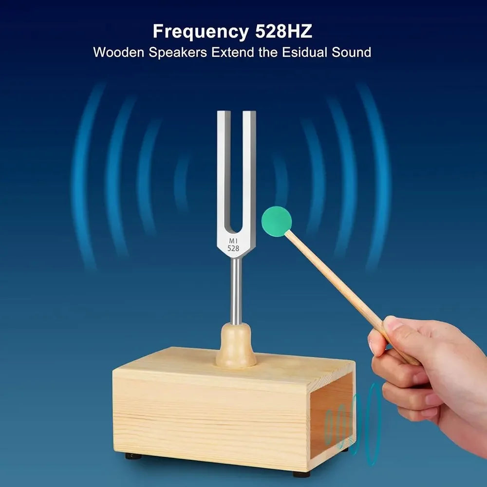 SoulTone™ Chakra Tuning Fork Set – 432Hz or 528Hz with Resonance Box - Hiigieia