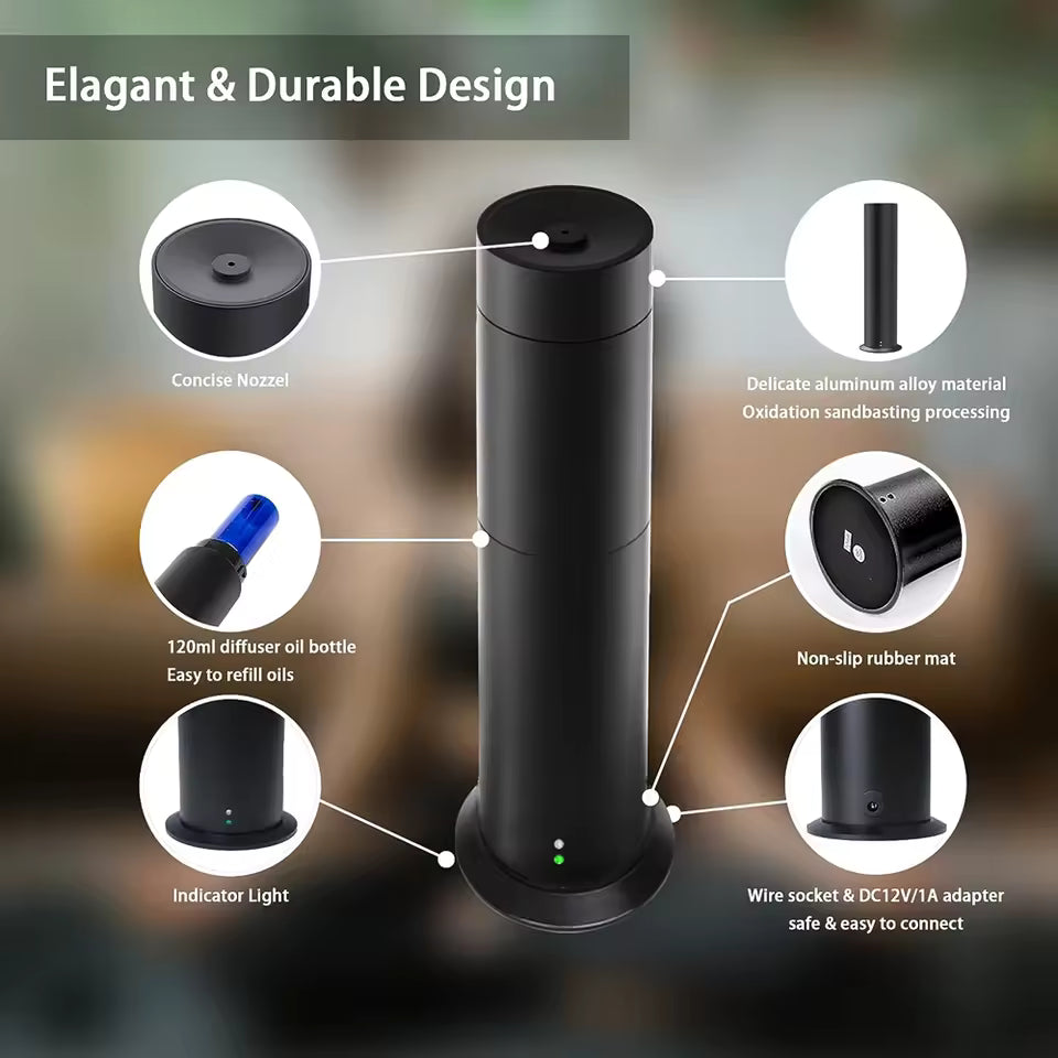 Pillar Diffuser for Pure, Silent Aromatherapy Inspired by breath itself. Our Pillar Diffuser uses cold-air misting to transform essential oils into a whisper of wellness—without heat, water, or noise. Aromatherapy Pillar Diffuser - Stylish Waterless Hiigi