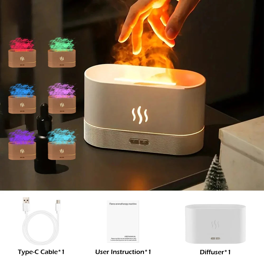 FlameGlow™ Ultrasonic Aroma Humidifier - Hiigieia