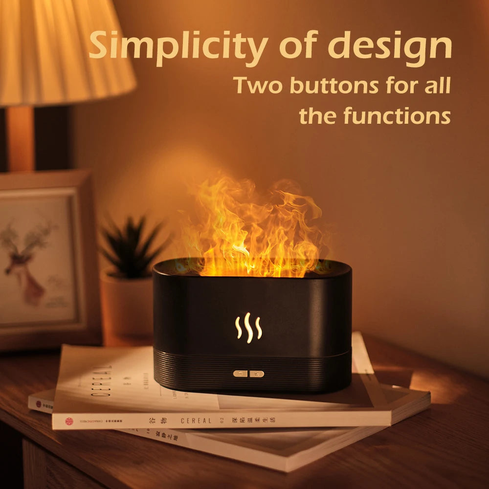 FlameGlow™ Ultrasonic Aroma Humidifier - Hiigieia