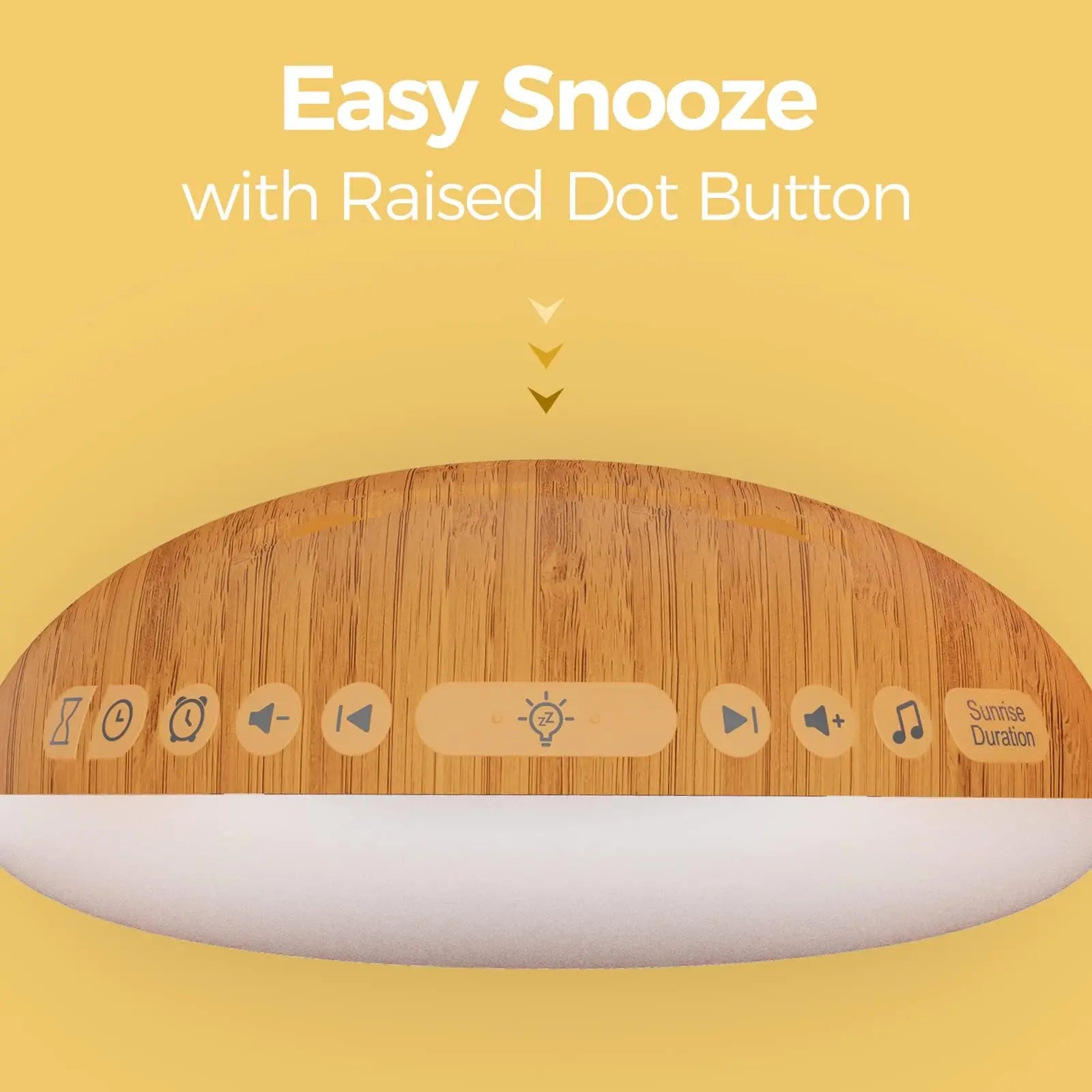 Wood Grain Sunrise Alarm Clock & Sound Machine - Hiigieia
