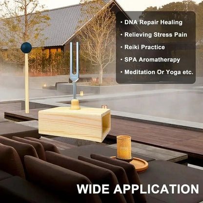 SoulTone™ Chakra Tuning Fork Set – 432Hz or 528Hz with Resonance Box - Hiigieia