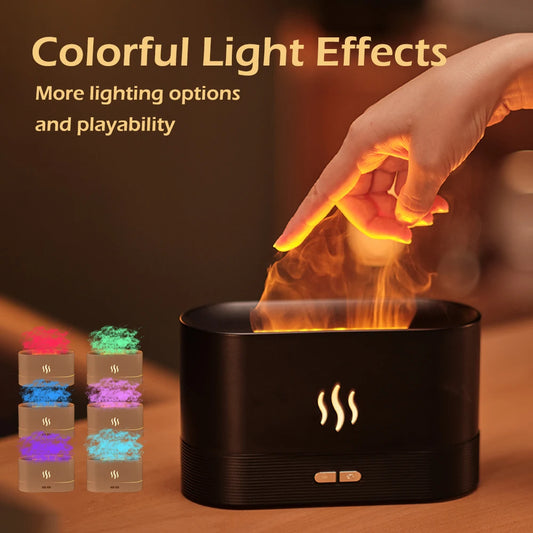 FlameGlow™ Ultrasonic Aroma Humidifier - Hiigieia