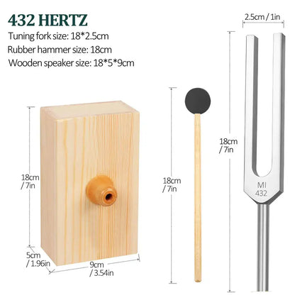 SoulTone™ Chakra Tuning Fork Set – 432Hz or 528Hz with Resonance Box - Hiigieia