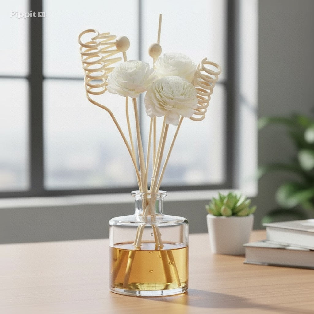 Flower Aromatherapy Reed Diffuser Sticks