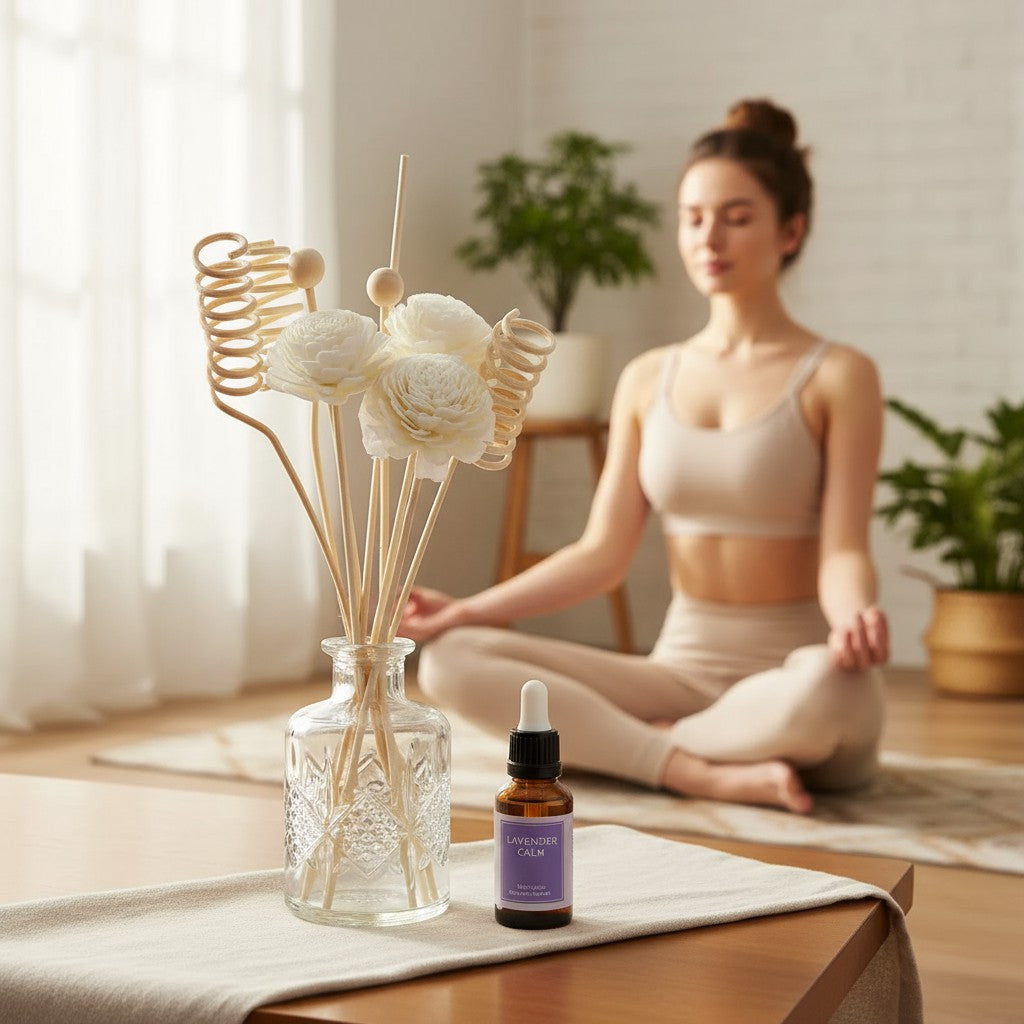 Flower Aromatherapy Reed Diffuser Sticks